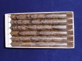 Candles - straights 25cm brown/gold